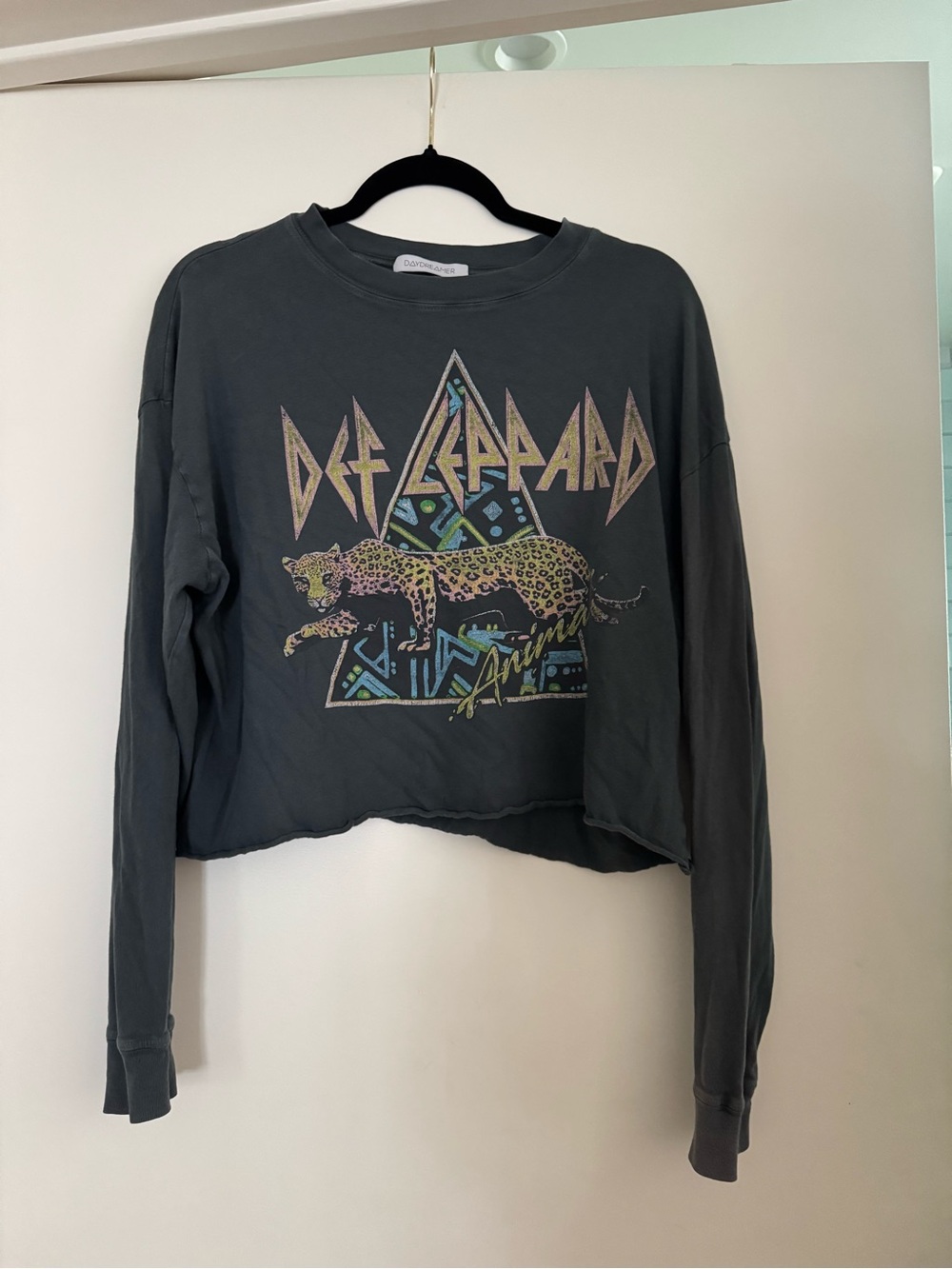 DAYDREAMER Def Leppard crop tee